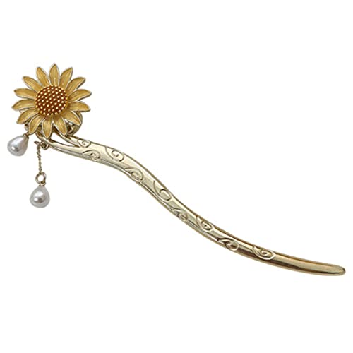 FOMIYES Blumen Haarnadel Quaste Tropfen Haarknoten Haarnadel Haarschmuck Mädchen Modern Haarstab Für Frauen Haarschmuck von FOMIYES