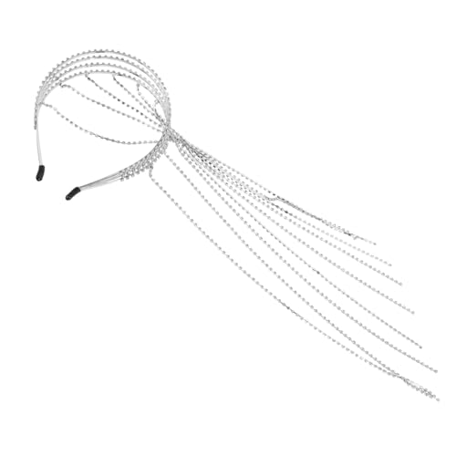 FOMIYES Elegantes Strass-stirnband – Damen-kopfbedeckung Mit Quasten Für Bankette Festival-dekoration Accessoire Im Strass-stil von FOMIYES