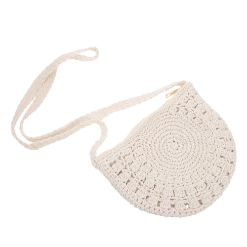 FOMIYES Geflochtene Retro Geldbörse Gewebte Umhängetasche Baumwollseiltasche Bohemian Geldbörse Damen Umhängetasche Crossbody Handtasche Boho von FOMIYES