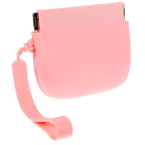 FOMIYES Geldbörse aus Silikon klein Tasche Damen Mini Material Größe Geldbeutel schlank tragbare Geldbörse selbstschließender Beutel Frauen geldbörse Legierung Rosa von FOMIYES