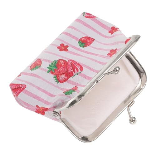 FOMIYES Kleine Geldbörse Für Damen Obstmuster Münzgeldbörse Zur Aufbewahrung Von Kopfhörern Lippenstift Münzen Bargeld Schlüsseln Taschentüchern Einem Kleinen Spiegel Geeignet Für Urlaub s von FOMIYES