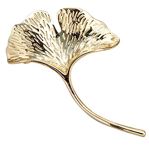 FOMIYES Ginkgo Brosche aus Legierung Anstecknadel für Damen Modisches Schmuckaccessoire für Kleidung Schals und Taschen Langlebiger und Filigraner Kleidungspin von FOMIYES