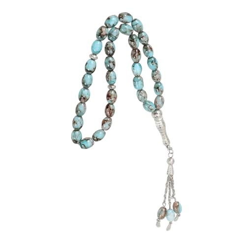 FOMIYES Glasperlen Gebetsperlen Armband Handgefertigt Leichtes Farblich Abgestimmtes Rosafarbenes Islamisches Rosenkranz Armband für Frauen und Männer Komfortabel Modisch Langlebig für von FOMIYES