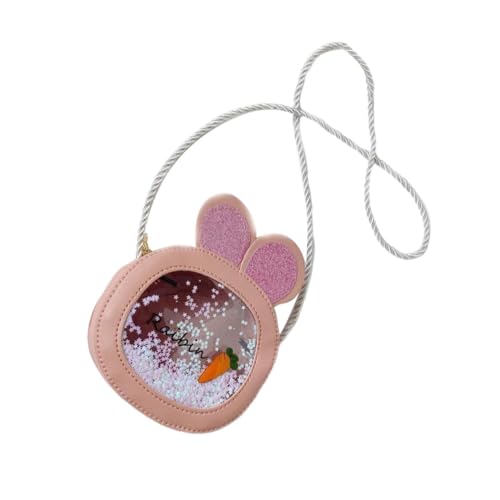 FOMIYES Glitzernde Schultertasche mit Süßen Hasenohren Große Kapazität Leichtes Design Modisch und Strapazierfähig für Damen und Mädchen Perfekter Begleiter für den Alltag von FOMIYES