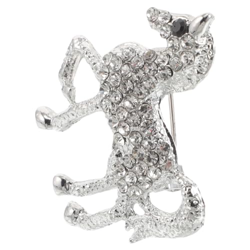 FOMIYES Glitzernde Strass Pferde Brosche für Damen und Herren Stilvolle Anstecknadel Modisches Tier Accessoire für Jacken und Kleidung Perfektes für von FOMIYES