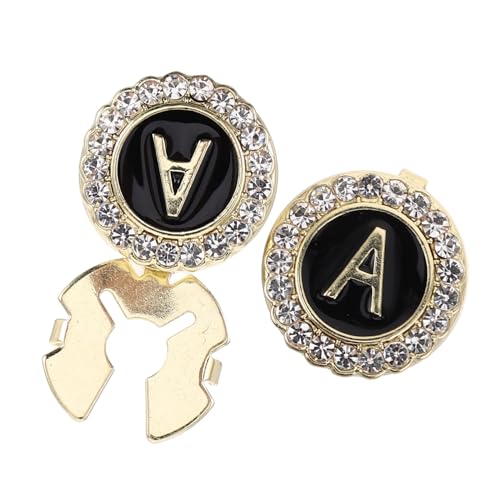 FOMIYES Goldene Manschettenknöpfe Herren Alphabet Design Langlebige Zinklegierung Modisch und Verblassungsresistent Business und Hochzeitsaccessoires für Anzughemden von FOMIYES