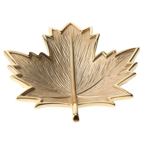 FOMIYES Goldene Vintage Ahornblatt Brosche Edle Emaille Herbst-anstecknadel für Damen Dekorative Leichte Schmuck für Thanksgiving Hochzeiten Schals Hüte Mäntel von FOMIYES