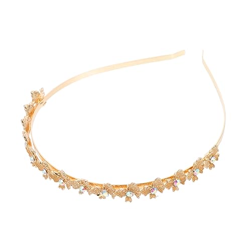 FOMIYES Goldenes Stirnband Mädchenstirnbänder Mädchen Haarzubehör Mädchen Stirnbänder Juwelenbesetzte Stirnbänder Für Damen Braut Stirnband Schmetterlinge Funkeln Gefälscht Strasssteine von FOMIYES