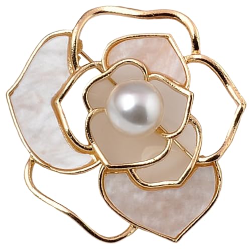 FOMIYES Goldfarbene Blumenbrosche aus Langlebiger Legierung Modische Anstecknadel für Kleidung und Hut Stilvolle Vintage Brosche für Damen Vielseitige Schmuckdekoration bei Dinnerpartys von FOMIYES