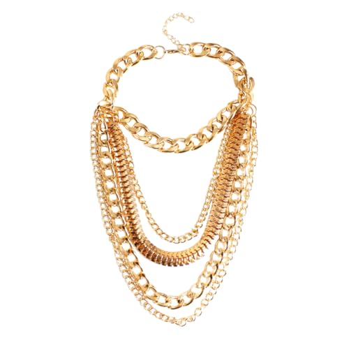FOMIYES Goldfarbene Punk Fußkette Mehrschichtig mit Quasten Damen Fußschmuck Modisch Angenehm für Alltag Strand Party von FOMIYES