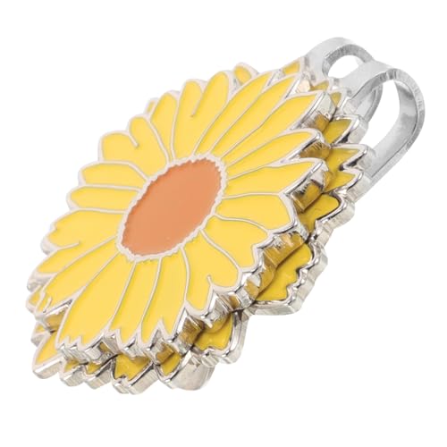 FOMIYES Golf Cap Clip Metall Ballmarker Blumen Design Golfzubehör für Herren Damen Golfspiel Training Langlebig Leicht Tragbar von FOMIYES