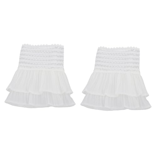 FOMIYES Gothic Spitzenmanschetten Abnehmbare Blusenärmel aus Atmungsaktiver Chiffon Spitze Verstellbar Hochzeits und Kostüm Accessoires für Damen von FOMIYES
