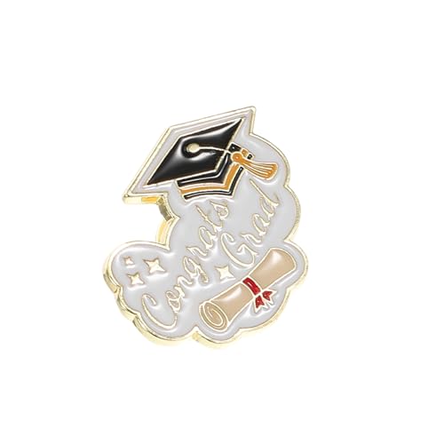 FOMIYES Graduation Cap Brosche Metall Dekorative Anstecknadel für Kleidung Stilvolle Mütze Abzeichen für Studenten Perfektes zur Graduierung von FOMIYES