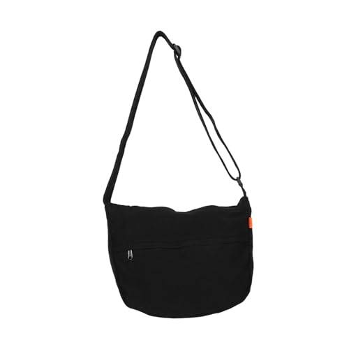 FOMIYES Große Canvas Messenger Bag mit Japanischem Design Wasserabweisend Geräumig Verstellbar als Crossbody oder Schultertasche Strapazierfähig für Arbeit Reisen und Alltag Schwarzer FOMIYES Große Canvas Messenger Bag mit Japanischem Design Wasserabweisend Geräumig Verstellbar als Crossbody oder Schultertasche Strapazierfähig für Arbeit Reisen und Alltag Schwarzer von FOMIYES