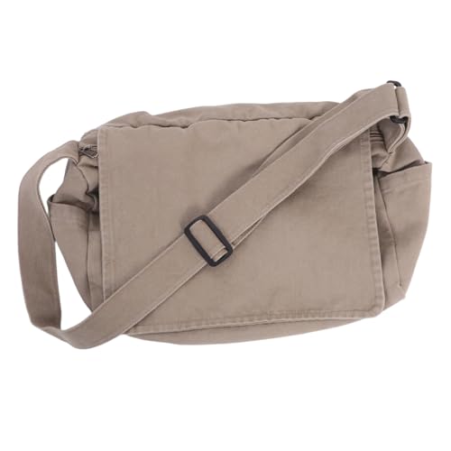 FOMIYES Große Canvas umhängetasche Damen Vintage Japanischer Stil Mehrere Taschen Langlebiges Canvas Schultertasche Für Studenten Alltag und Reisen von FOMIYES
