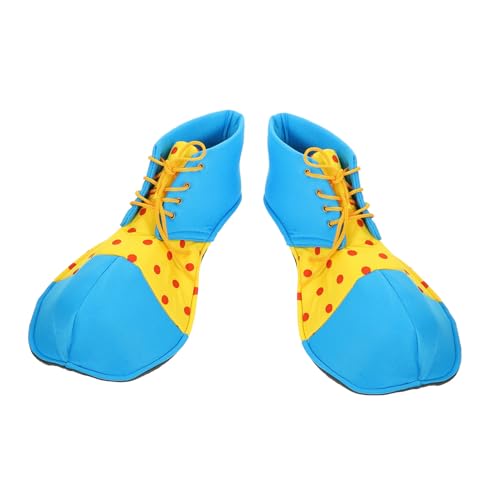 FOMIYES Große Clownschuhe für Halloween Party Clown Cosplay Bühnenperformance Kostüm Requisiten Blau für Erwachsene Faschingskostüm Karneval von FOMIYES