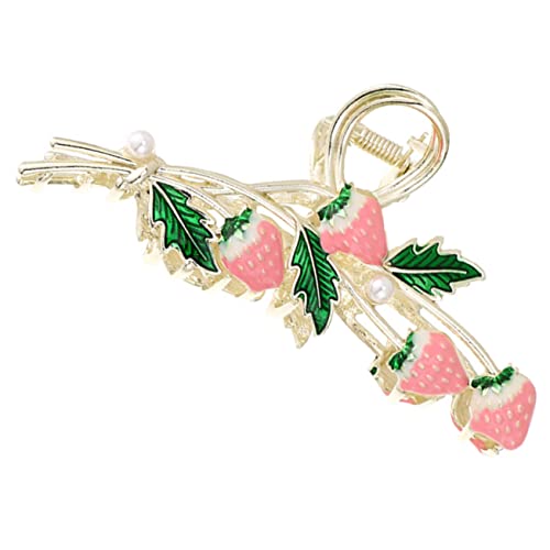 FOMIYES Große Erdbeer Haarklammer Haarspange aus Robustem Material Dekorativer Haarschmuck für Damen und Mädchen Geeignet für Sommer Alltag Party und Flechtfrisuren von FOMIYES