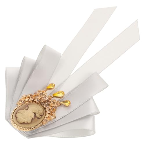 FOMIYES Große Fliege mit Schleife Reversnadel mit Schleife Party Brosche Bogen Brosche mit Schleife -Fliege dekorative Broschennadel Brosche für Kleidung Legierung Grey von FOMIYES