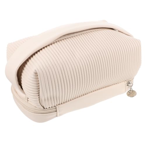 FOMIYES Große Kapazität Kosmetiktasche Praktisch Organizer Tasche Tragbar Waschbeutel Doppellagig Reißfest Leicht für Damen Reise Alltag von FOMIYES