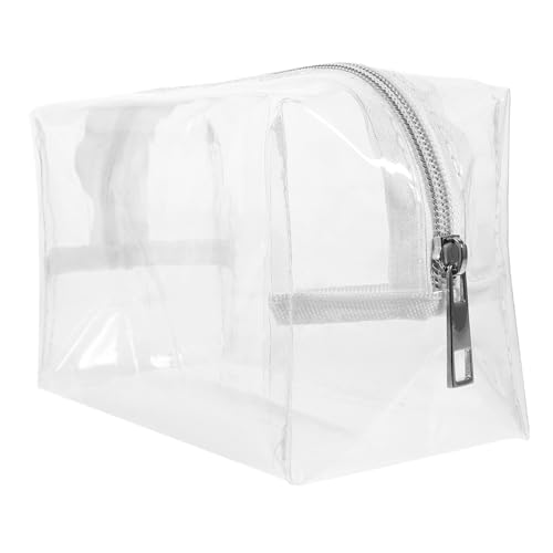 FOMIYES Große Kosmetiktasche Transparent mit Großem Fassungsvermögen Wasserabweisend und Langlebig Praktischer Make Up Organizer für Reisen Camping und Fitness Portable von FOMIYES