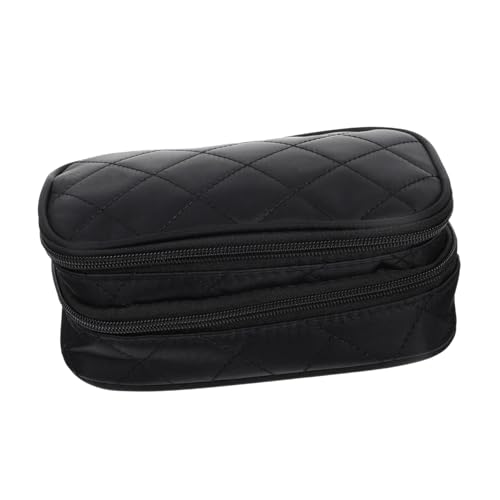 FOMIYES Große Kosmetiktasche mit Doppeltem Wasserdichtem Nylon Zweilagiger Make Up Organizer Geräumiger Kulturbeutel mit Reißverschluss für Reisen Alltag und Camping Leicht und von FOMIYES