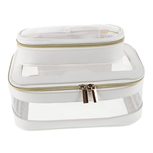 FOMIYES Große Transparente Kosmetiktasche Teiliges Wasserabweisend Leichter Reise Organizer mit Reißverschluss für Damen und Herren als Kulturbeutel und Make Up Aufbewahrung von FOMIYES