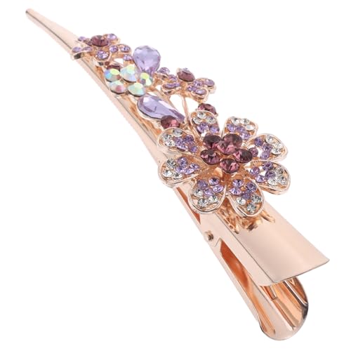 FOMIYES Großer Dekorativer Haarklammer für Damen Metallischer Blumen Haarclip mit Funkelnden Strasssteinen Strapazierfähig Haarschonend für Hochzeiten Partys und Alltagsschmuck von FOMIYES