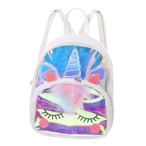 FOMIYES Großer Einhorn Rucksack für Mädchen mit Verstellbaren Trägern Transparenter TPU Geräumigem Innenfach für Kindergarten und Schule Leichter Modischer Schulranzen für Mädchen von FOMIYES