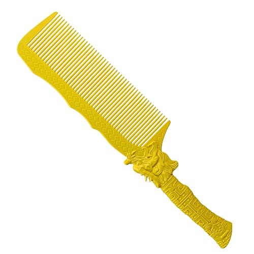 FOMIYES Großer Salon Haarschneidekamm mit Drachen Design Robustes Styling Tool für Männer Glättet Haarstruktur Fördert Haarwachstum Geeignet für Nasses Haar und Präzises Schneiden von FOMIYES