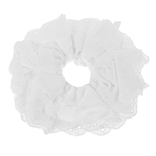 FOMIYES Großer Spitzen Haargummi mit Doppellagiger Französischer Spitze Elastisches Haargummi für Damen und Mädchen Vielseitiger Pferdeschwanzhalter Eleganter Haarschmuck für Alltag und von FOMIYES