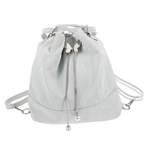 FOMIYES Grüne Damen Eimertasche aus Strapazierfähigem PU Material Geräumige Handtasche mit Verstellbarem Schultergurt Vielseitige Umhänge und Crossbody Optionen für Alltag und Freizeit von FOMIYES