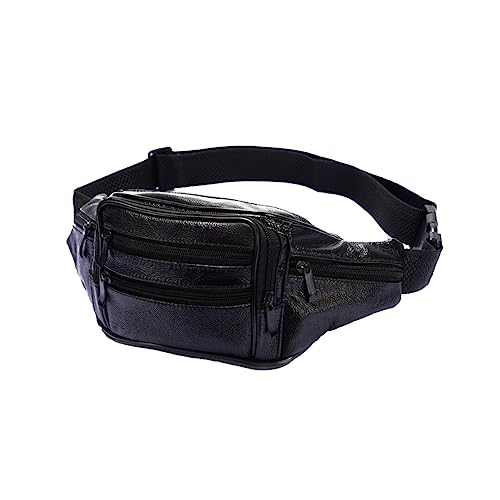 FOMIYES Gürteltasche Multifunktionale Umhängetasche für Herren und Damen Sportbauchtasche für Outdoor Aktivitäten Schwarz von FOMIYES