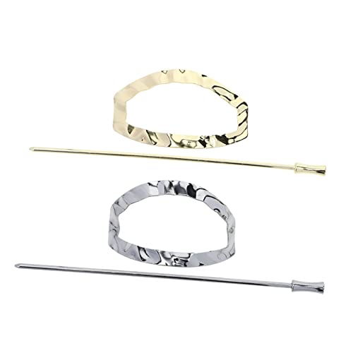 FOMIYES Haar-accessoires-set 2er-pack Metall-haarspangen Knoten-design Pferdeschwanz-dutt- Für Frauen FOMIYES Haar-accessoires-set 2er-pack Metall-haarspangen Knoten-design Pferdeschwanz-dutt- Für Frauen von FOMIYES