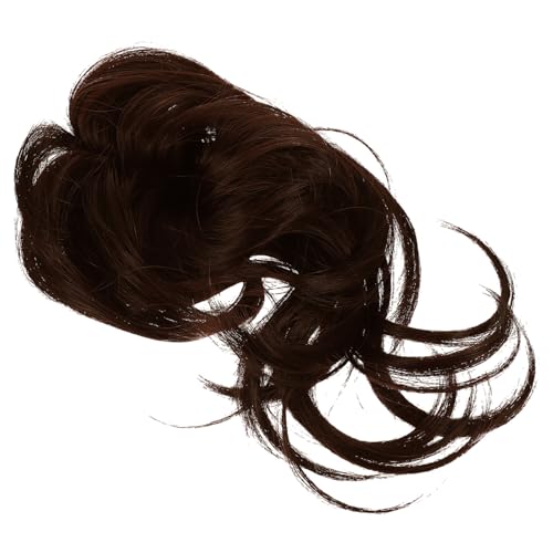 FOMIYES Haarklammer Haarverlängerung Echthaar Clip in Haarteil für Damen Natürlicher Look Wiederverwendbar Einfach zu Befestigen Geeignet für Voluminöse Duttfrisuren Hautfreundlich von FOMIYES