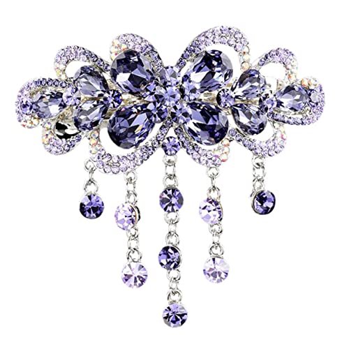 FOMIYES Elegante Haarspange Mit Strass Für Mädchen Automatischer Frühlingsclip Für Hochzeiten Und Besondere Anlässe Passend Zu Verschiedenen Frisuren von FOMIYES