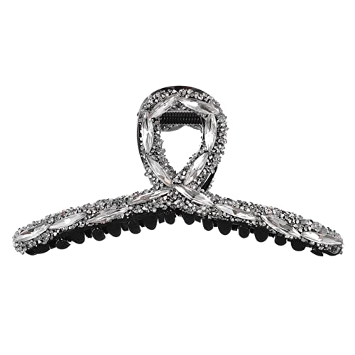 FOMIYES Haarnadel Krallenclip Kieferclip Haarspangen Für Damen Haarklammer Mit Diamanten Groß Haarspange Aus Acryl Dutthaar Bling Haarklammern Fräulein Haarschmuck Strasssteine Rutschfest von FOMIYES