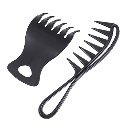 FOMIYES Haarpflegeset 4-teilig Kamm Mit Weit Auseinander Liegenden Zähnen Entwirrer Für Männer Styling-kamm Shampoo-bürste Friseurgebrauch von FOMIYES