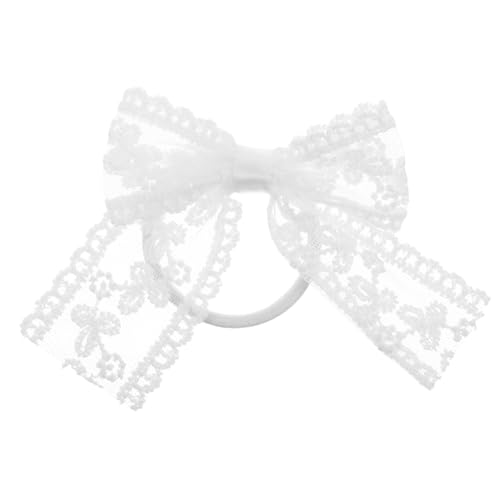 FOMIYES Elegantes Haargummi Mit Spitzenschleife Für Mädchen Haargummi Aus Weichem Stoff Dehnbares Haarband Pferdeschwanzhalter Für Frauen von FOMIYES