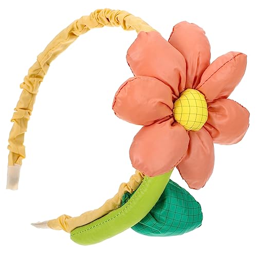 FOMIYES Haarschmuck Aus Sonnenblumen Party-haarschmuck Blumenkopfschmuck Hochzeitsdekoration Sonnenblumen-stirnband Blumendesign Kopfdekor Haarschmuck Stoff Mädchen Fräulein Koche von FOMIYES