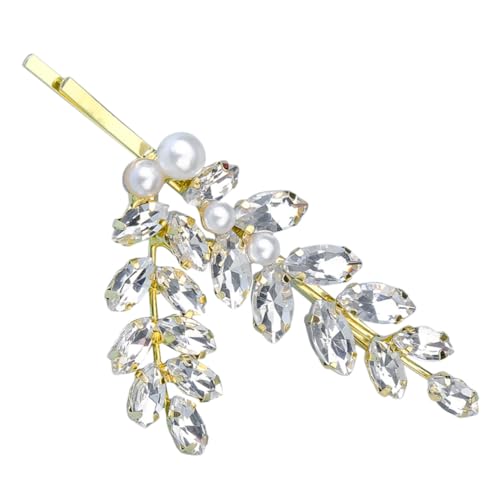 FOMIYES Strass-haarspange Für Frauen Metall-haarspange Mit Spitze Modisches Haar-accessoire Vielseitig Für Seitelpony Und Pferdeschwanz Stilvolles Design Für Hochzeit Und Alltag von FOMIYES