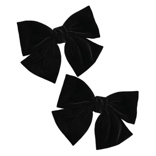 FOMIYES 2stücke Flanell Bowknot Haarnadel Haar-schmuck Süße Kopfschmuck Haar-bogen-zubehör Für Frauen Mädchen Alltag Party Hochzeit Bankett von FOMIYES