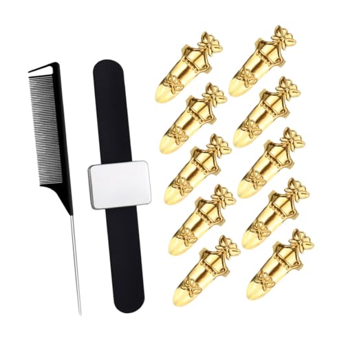 FOMIYES Metall Haare Flechtwerkzeug Finger Ring Für Haare Flechten Auswahl Werkzeug Für Haarstyling Und Halloween von FOMIYES