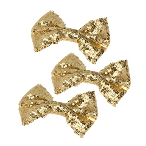 FOMIYES Haarspange Für Kinder Und Mädchen 3er-pack Haarnadeln Mit Schleife Und Pailletten Lichtecht Verformungsbeständig Und Modisch von FOMIYES