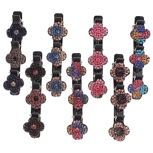 FOMIYES 7stücke Geflochtene Haarspangen Mit Funkelnden Kristallen Für Damen Haarschmuck Mit Strasssteinen Für Verschiedene Frisuren Haar-strasssteine Für Hochzeiten Und Bankette von FOMIYES