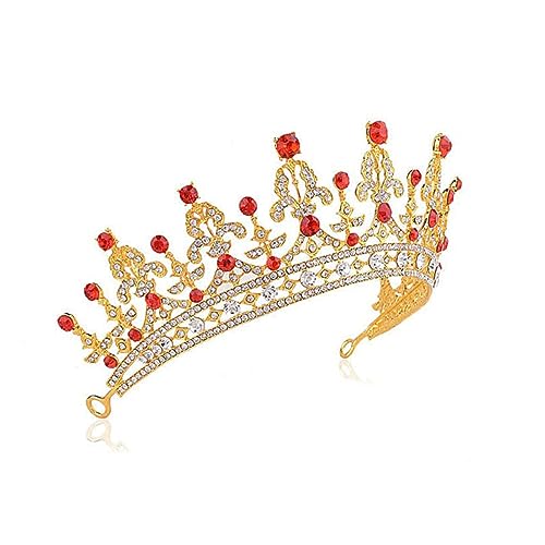 FOMIYES Haarspangen Haarklammer Diamant-Haarspange Kristallkönigin Haarnadeln mit Strasssteinen Tiara Braut Haarspange Hochzeit Haarschleife Prinzessin Krone Zubehör Kopfbedeckung von FOMIYES