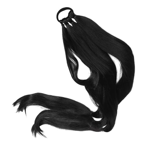 FOMIYES Haarteil Pferdeschwanz Extensions mit Gummiband Natürliche Synthetik Flechtfrisur Haarverlängerung für Damen Sicherer Sitz Einfaches Anbringen Vielseitige Stylingmöglichkeiten von FOMIYES
