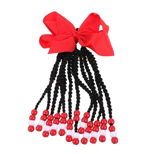 FOMIYES Haarverlängerung Pferdeschwanz: Clip-In Dread Pferdeschwanz Extensions für Kinder mit Perlen und Clip - Kreative Haar-Accessoires für Mädchen - Für Partys, Kostüme und alltägliches Spielen von FOMIYES