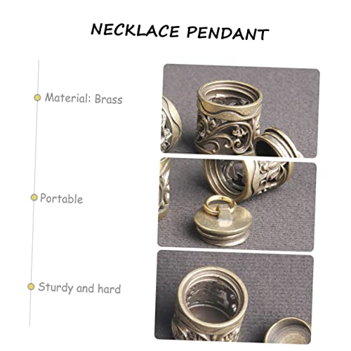 FOMIYES Hängender Aromatherapie Anhänger Messing Dekorative Duftkette Kompakter Aroma Diffusor für Halskette Vielseitiger DIY Schmuckanhänger Langlebig und Elegant von FOMIYES