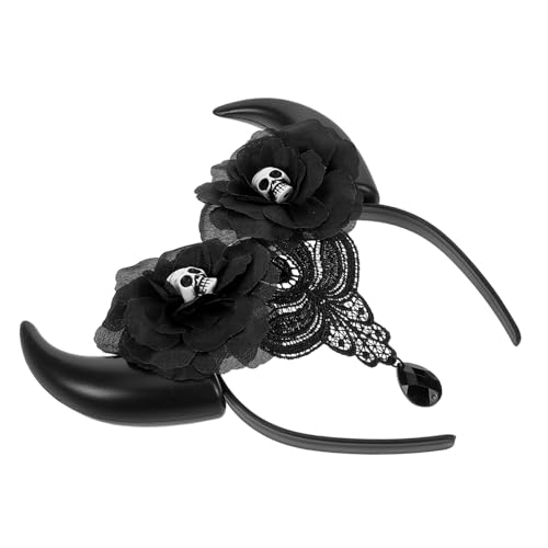 FOMIYES Halloween Damen Stirnband mit Elastischen Teufelshörnern und Flexible Gruseliges Kostümaccessoire für Partys Cosplay und Schnelle Halloween von FOMIYES