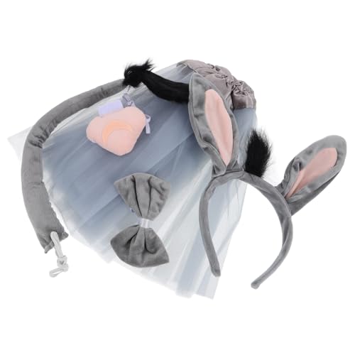 FOMIYES Halloween Esel Stirnband Für Junge Mädchen Niedliche Tierkostüm Zubehör Süßes Esel Cosplay Requisiten Party Kostüm von FOMIYES